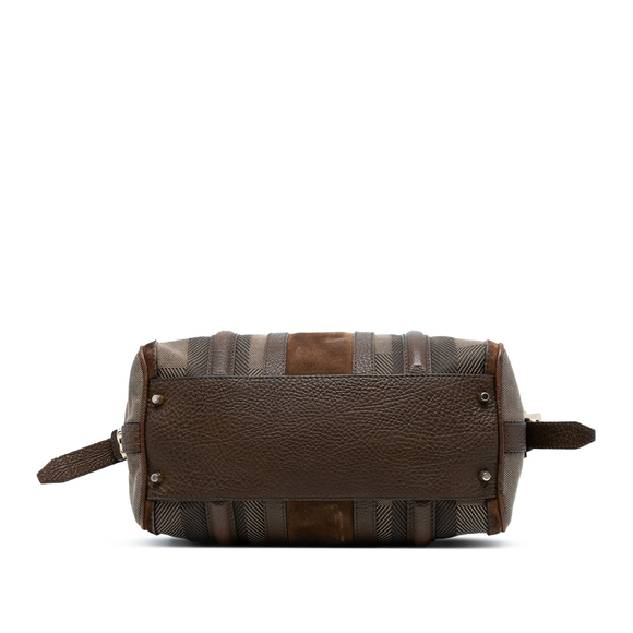 Pre-Loved Burberry Canvas Nevinson Bowling Bag - Picture 3 of 7